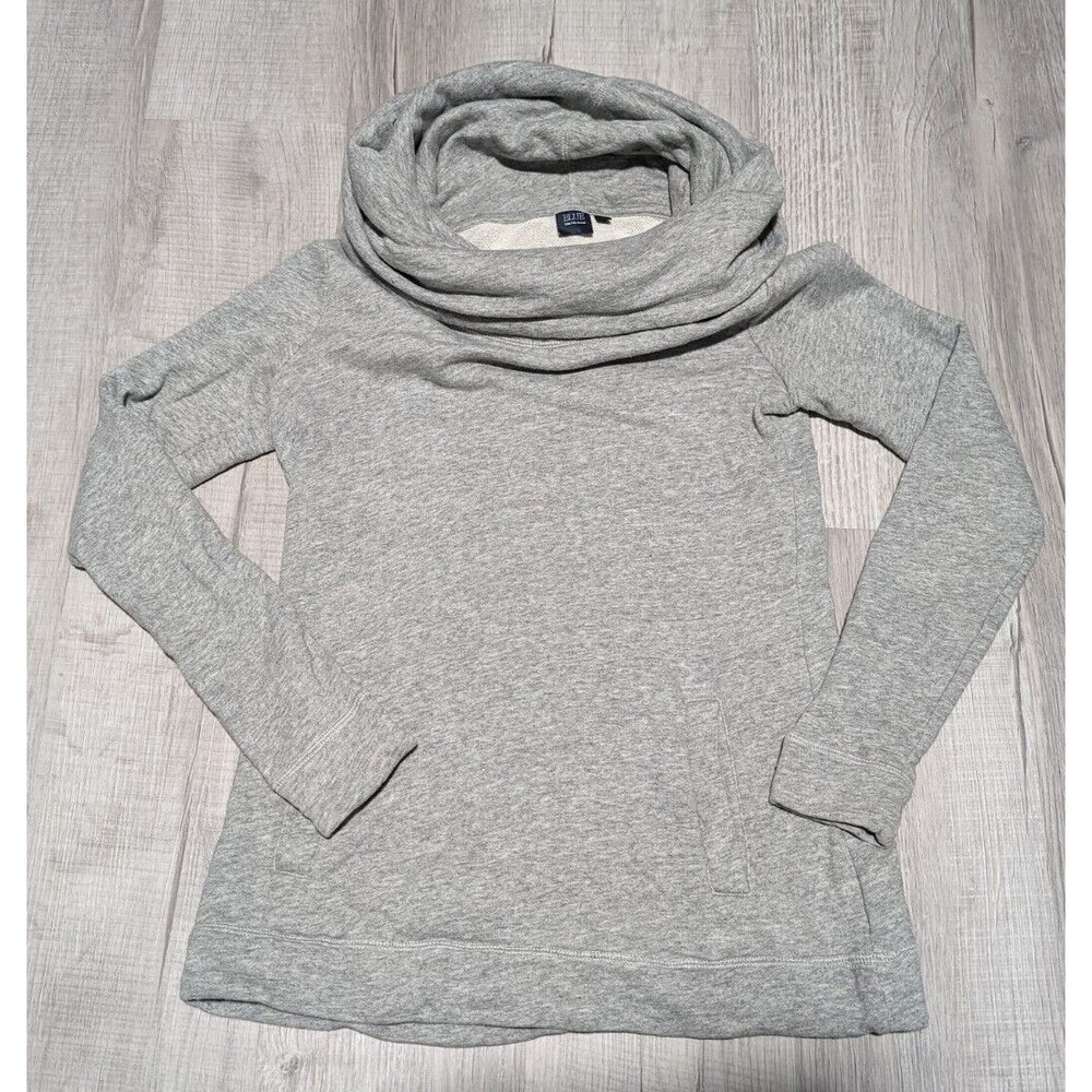 Saks Fifth Avenue Sweater BLUE Cowl Neck Long Neck Women's Size Small